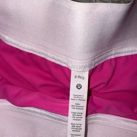 Lululemon Court Rival High-Rise Skirt Sonic Pink Womens size 6 - Picture 4 of 6